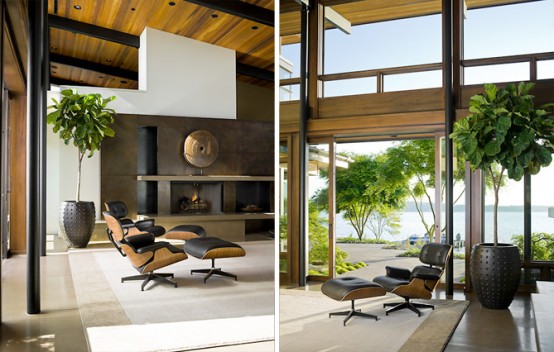 House With An Open Plan Around A Central Living Space