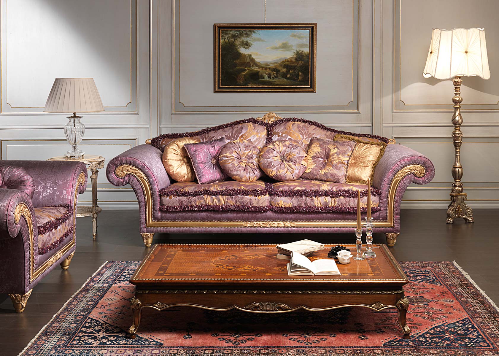Luxury Classic Sofa and Armchairs – Imperial by Vimercati 