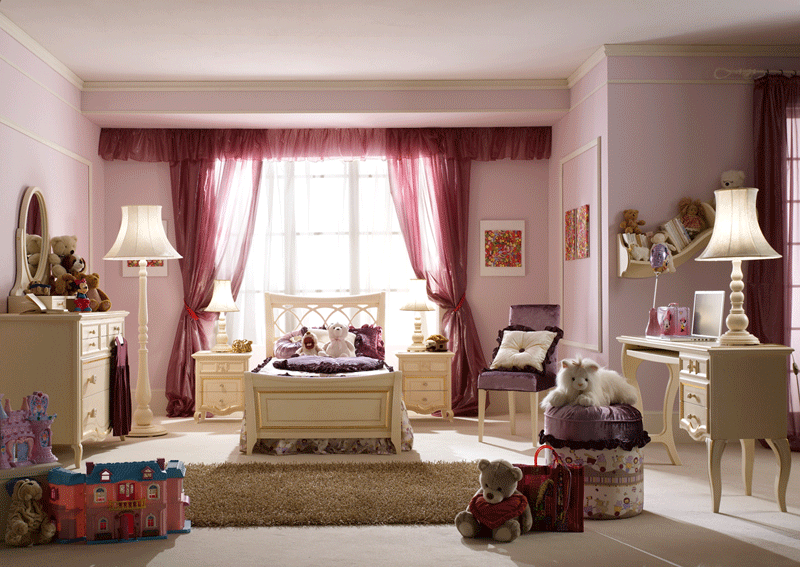 ... looking for more bright design then you might like pink girls room