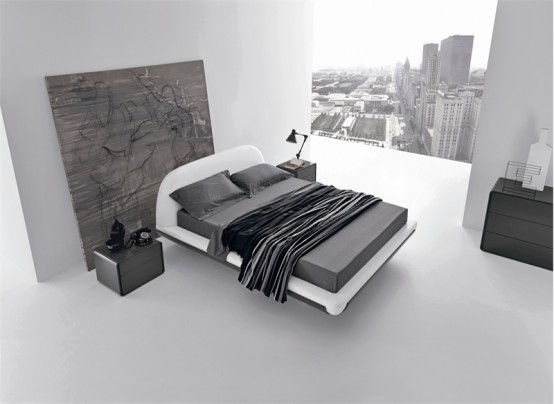 Minimalist Bed For Modern Bedroom Fusion By Presotto