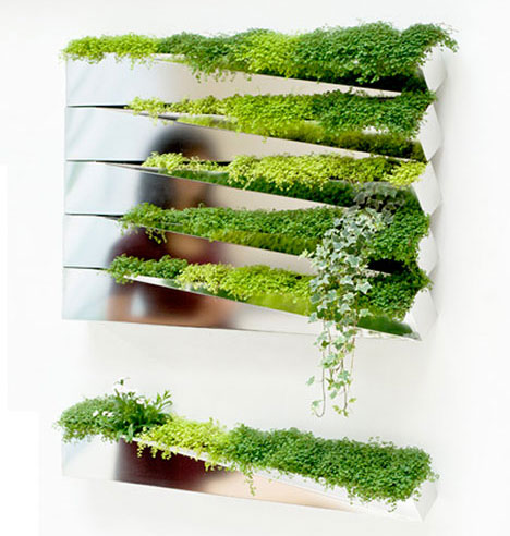 Modern Green Wall Decoration – Grass Mirror by H2o Architects ...