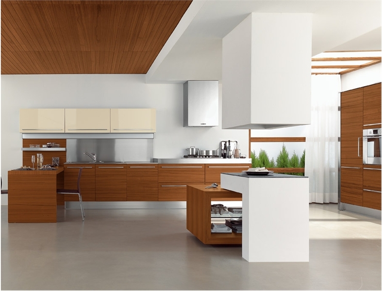 25 Modern Kitchens In Wooden Finish  DigsDigs