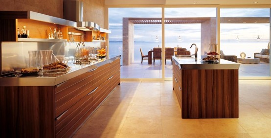 25 Modern Kitchens In Wooden Finish | DigsDigs
