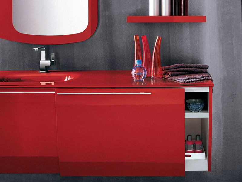 Modern Red Bathroom Furniture Home Decorating Ideas Home