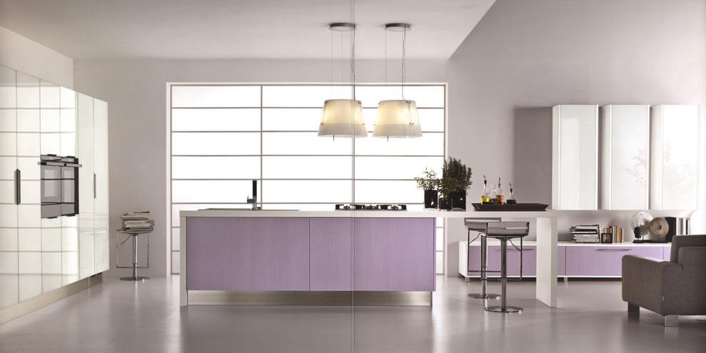 Modern Violet And Pink Kitchen by Cucine Lube DigsDigs Modern Violet And Pink Kitchen by Cucine Lube DigsDigs
