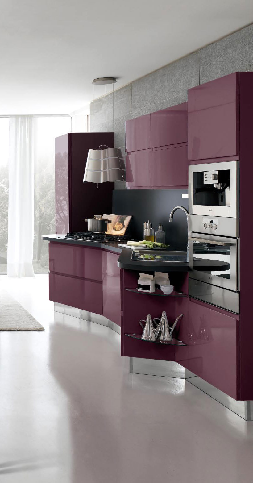 New Modern Kitchen Design with White Cabinets Bring from Stosa 1