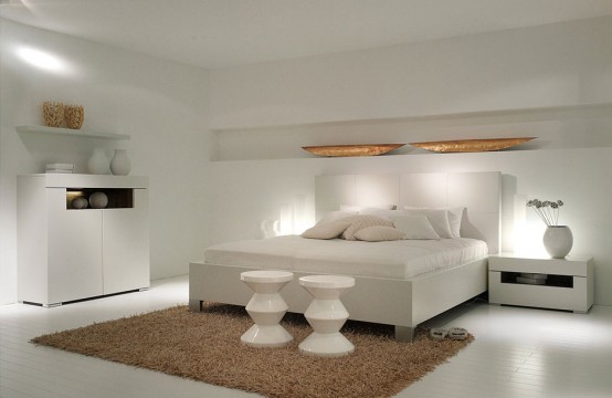 New Modern White Bedroom Furniture – Elumo by Huelsta | DigsDigs