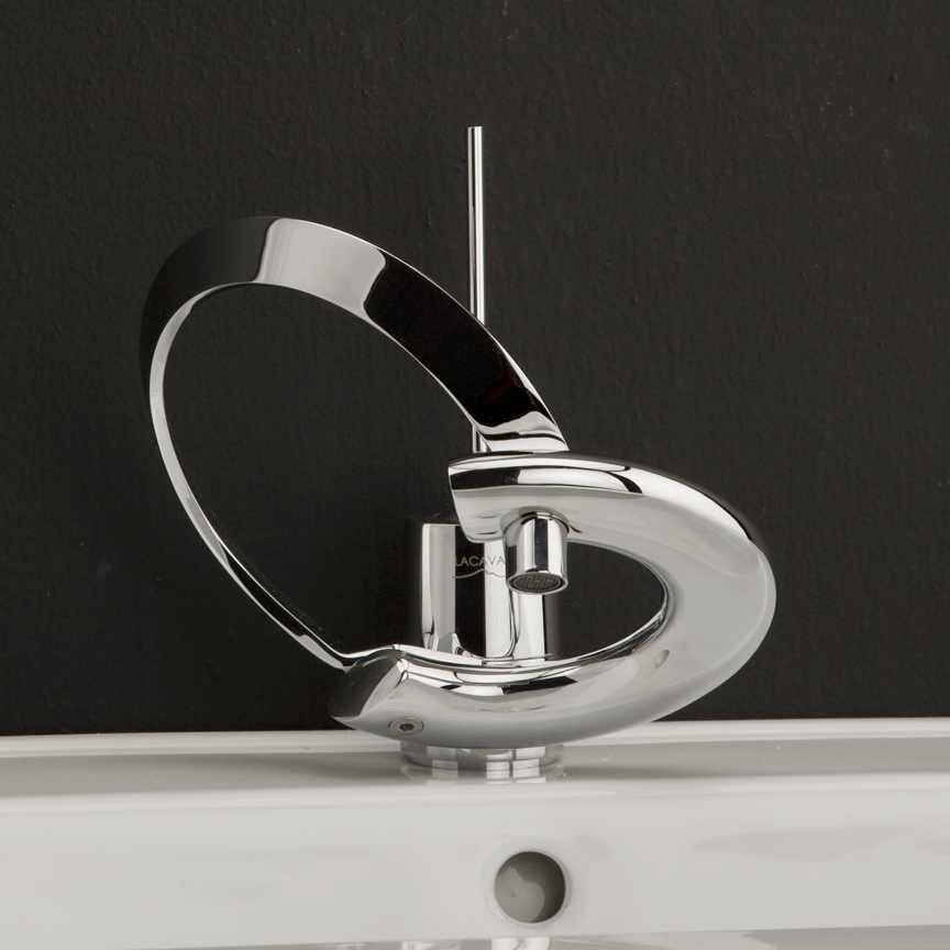 Modern Bathroom Faucets With Curved Levers – Embrace Lacava | DigsDigs