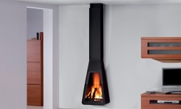 Stylish Black Fireplaces By Rocal
