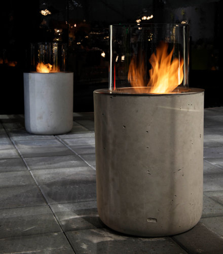 modern outdoor fireplaces the best outdoor decorations digsdigs outdoor decorations 440x500