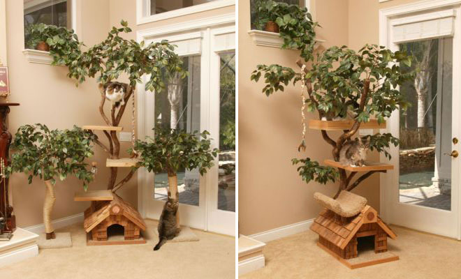 cat friendly home,cat furniture,cat house designs,cat modern furniture,cat play house,cat tree house,cool cat houses,cool cat trees,designer cat furniture,modern cat bed,unique cat tree houses,pet friendly ideas