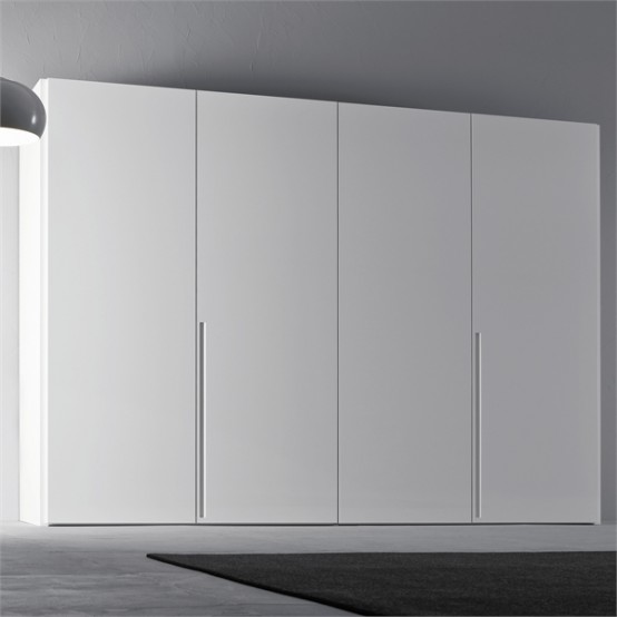 White Wardrobe For Minimalist Interior Design - Orizzonte And Tratto By