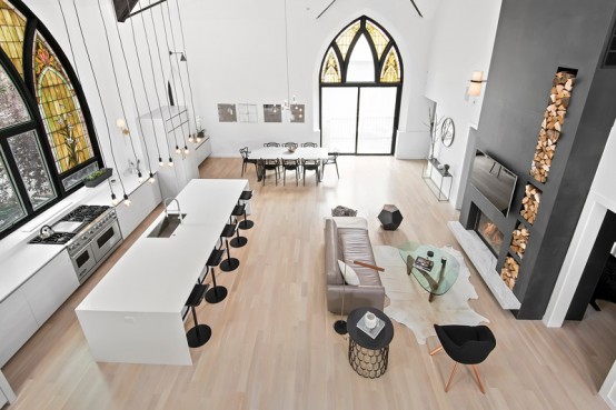 A Church Transformed Into A Eye Catching Minimalist Home