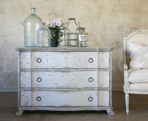 38 Adorable White Washed Furniture Pieces For Shabby Chic And ...