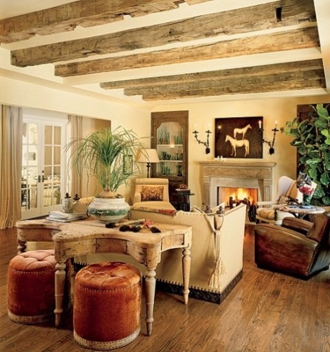 Airy And Cozy Rustic Living Room Designs