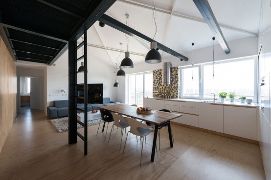Airy And Spacious Modern Loft With A Second Floor Airy And Spacious Modern Loft With A Second Floor