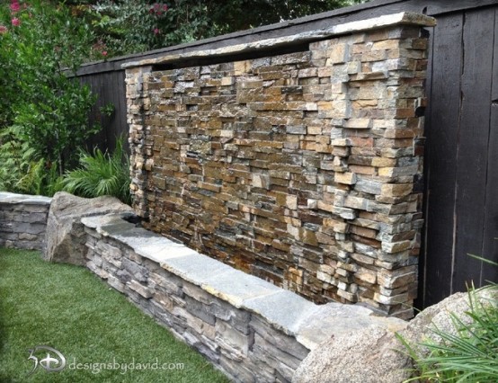 49 Amazing Outdoor Water Walls For Your Backyard - DigsDigs