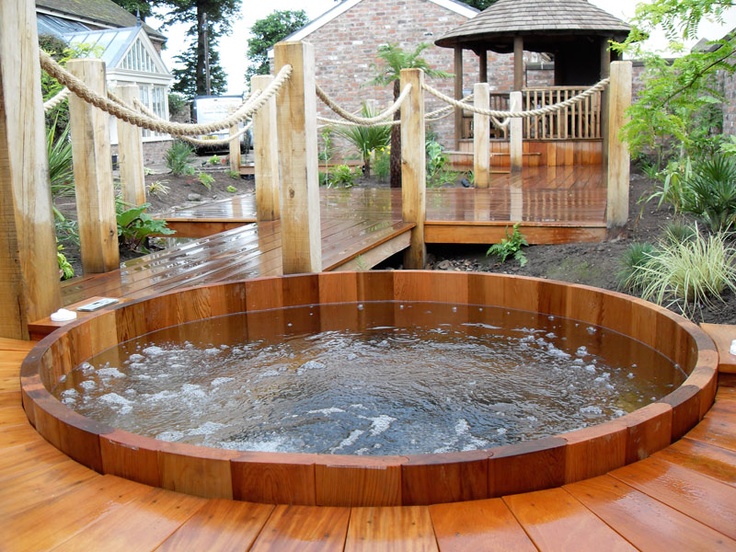 48 Awesome Garden Hot Tub Designs | DigsDigs