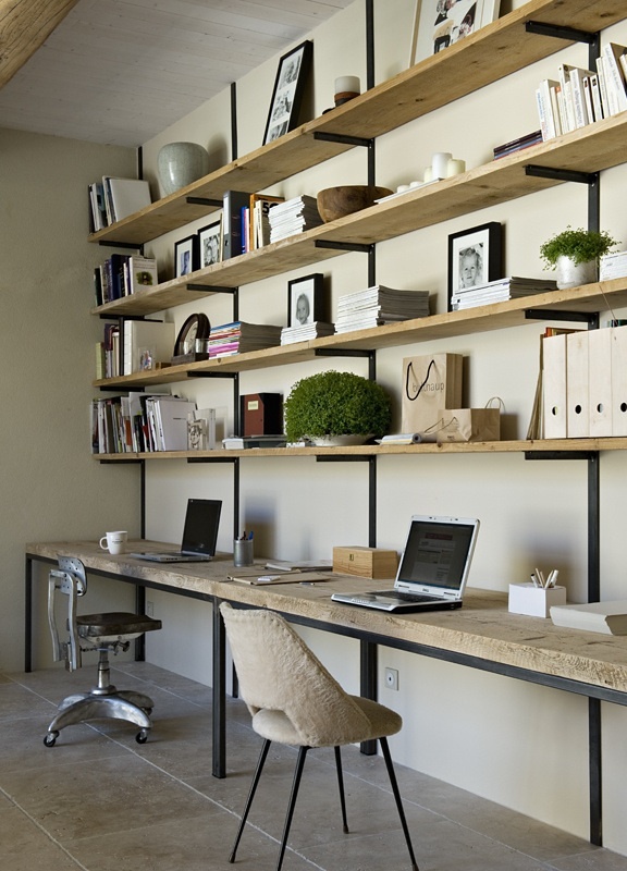 42 Awesome Rustic Home Office Designs Digsdigs