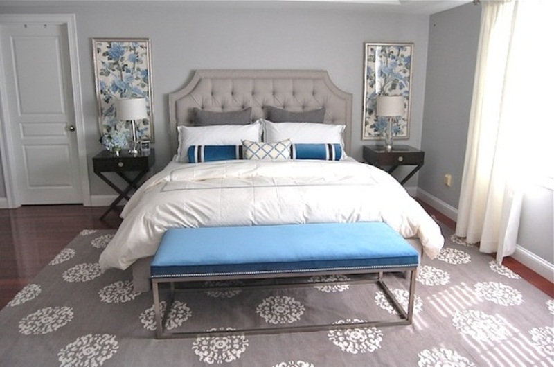 20 Beautiful Blue And Gray Bedrooms | DigsDigs