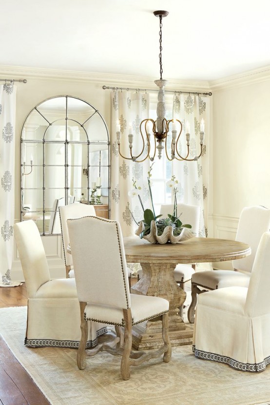 25 Beautiful Neutral Dining Room Designs - DigsDigs