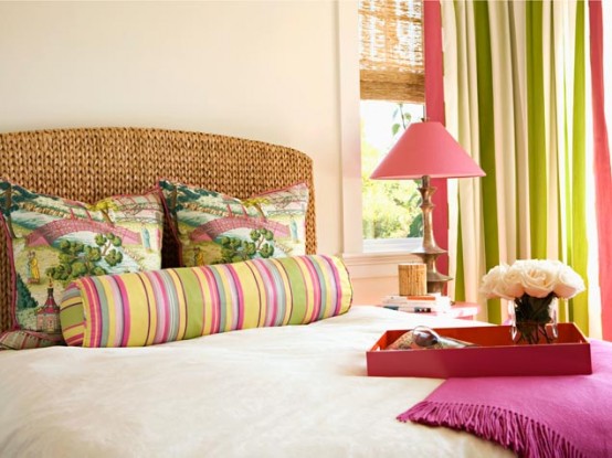 Bedroom With Colorful Stripes