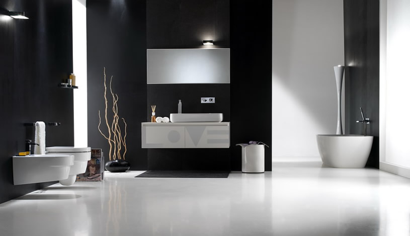 Bathroom design black