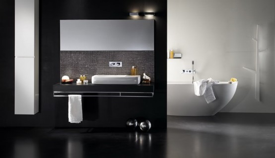 Luxury Bathroom Interior Design Black and White Bathroom Design