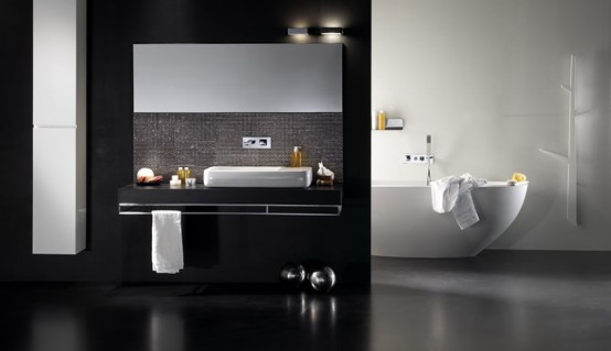 Black And White Bathroom Design