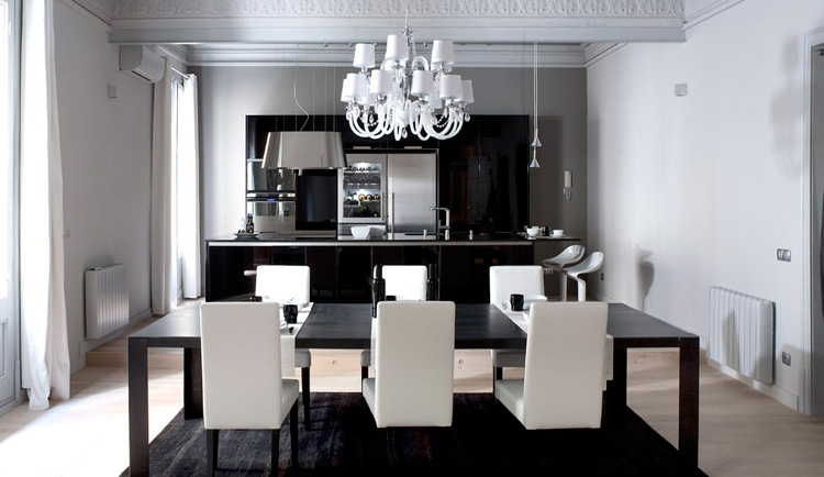 Strict Black and White Apartment Interior Design – Loft en el ...