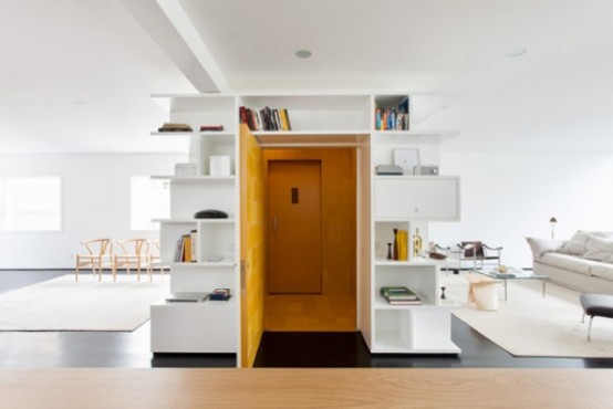 Black And White Minimalist Apartment With Warm Wood Inserts Black And White Minimalist Apartment With Warm Wood Inserts