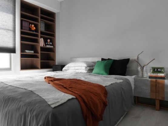 Black And White Minimalist Apartment With Pops Of Yellow Black And White Minimalist Apartment With Pops Of Yellow