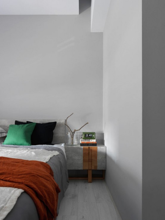 Black And White Minimalist Apartment With Pops Of Yellow Black And White Minimalist Apartment With Pops Of Yellow