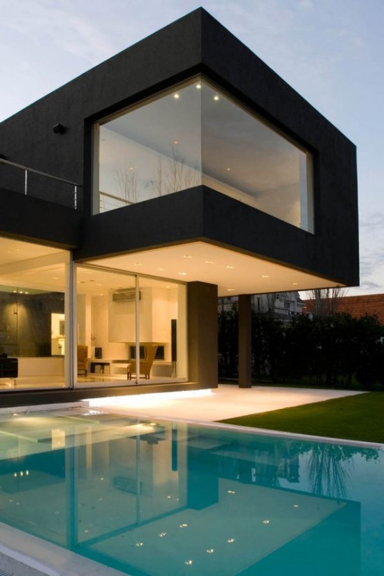 The Black House for Young Couple - Casa MCK - DigsDigs