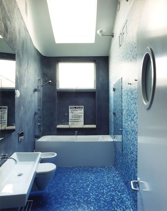 67 Cool Blue Bathroom Design Ideas - DigsDigs
