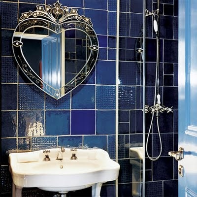 Blue Bathroom Tile Texture