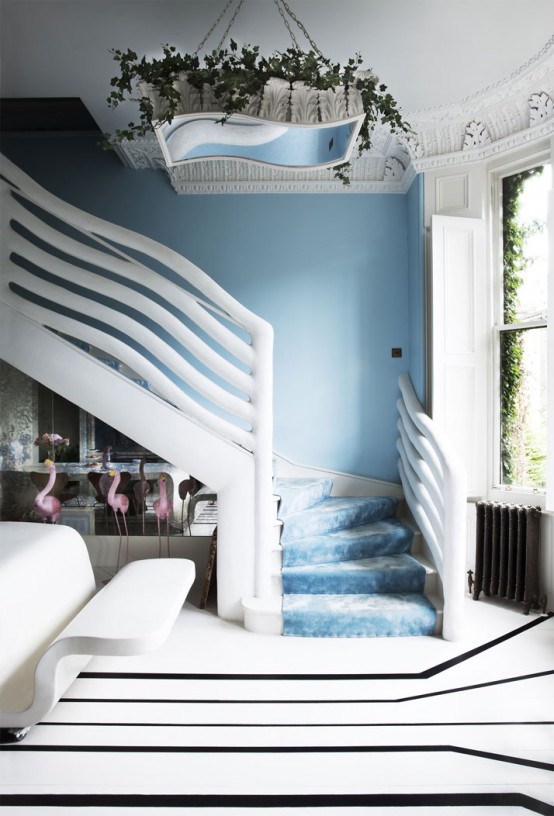 Blue Surrealistic Home Inspired By The Mediterranean