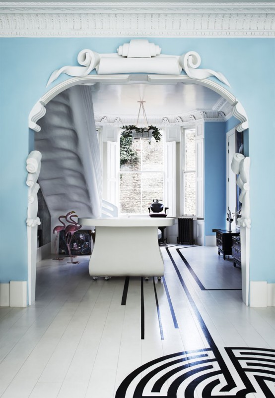 Blue Surrealistic Home Inspired By The Mediterranean