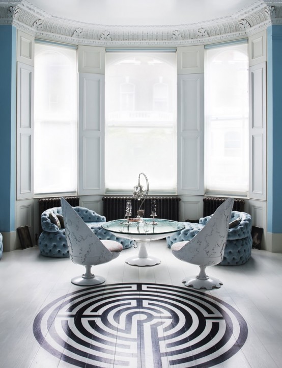 Blue Surrealistic Home Inspired By The Mediterranean