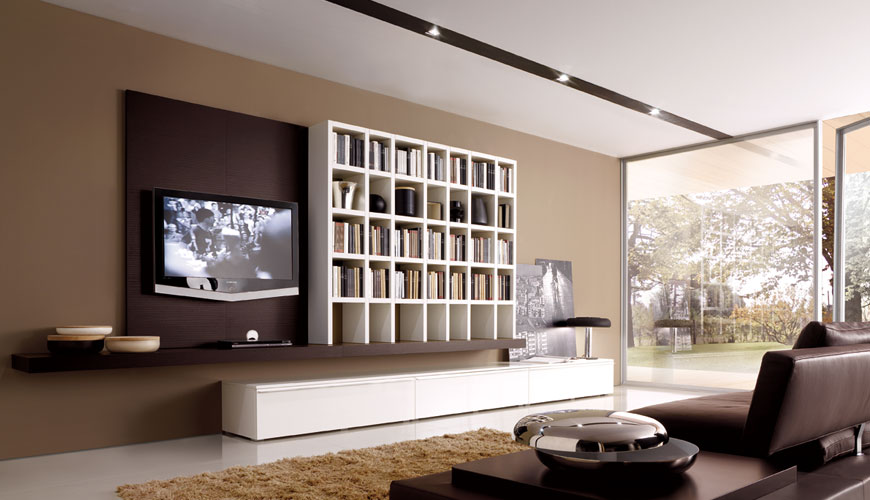 wall units storage living modern shelves misuraemme walls digsdigs unit tv create contemporary crossing cabinet area sala library moderne floating