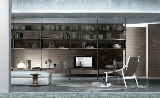 Bookcase For Living Room Zenit Libreria