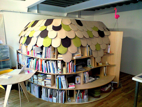 Bookcase in Uroko house