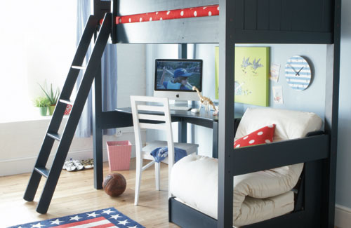 Boys Bunk Beds with Desk