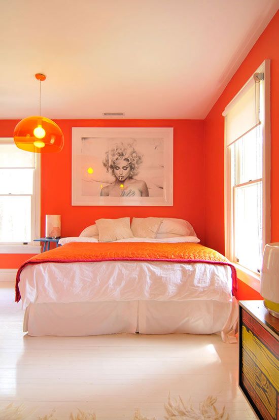 bright and inspiring orange room designs 1 تصميمات ملهمة لعشاق البرتقالي