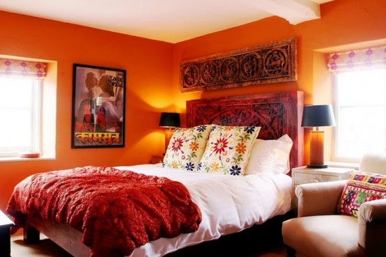 bright and inspiring orange room designs 17 554x369 تصميمات ملهمة لعشاق البرتقالي