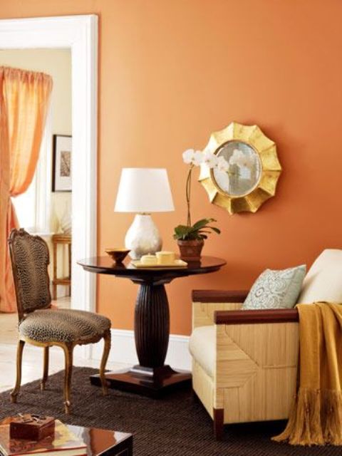 bright and inspiring orange room designs 2 تصميمات ملهمة لعشاق البرتقالي