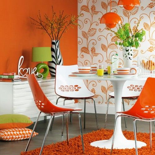 bright and inspiring orange room designs 22 تصميمات ملهمة لعشاق البرتقالي