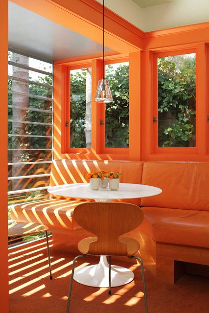 bright and inspiring orange room designs 7 تصميمات ملهمة لعشاق البرتقالي