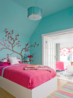 Pink Turquoise Room