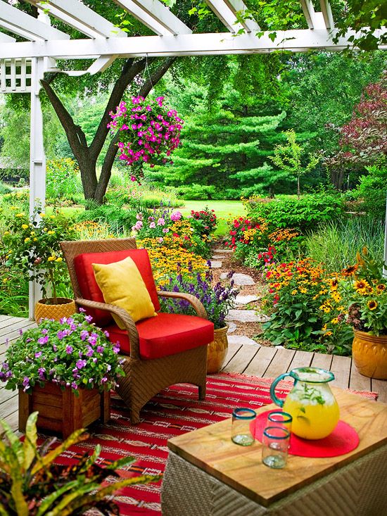 20 bright spring terrace and patio décor ideas digsdigs Plants décor patio